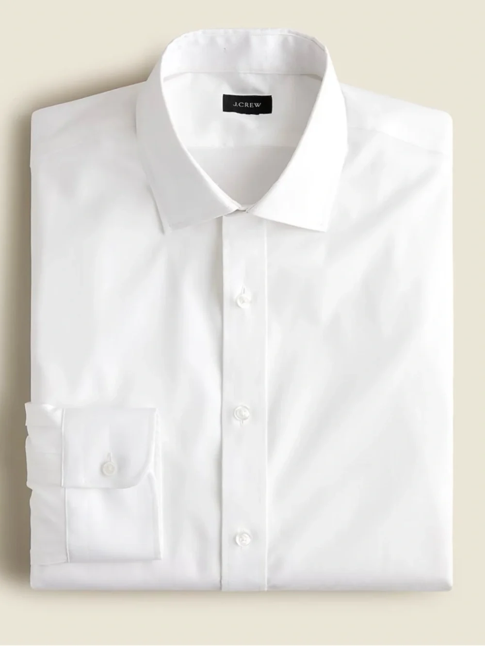 NWT J. Crew Bowery Wrinkle-free Dress Shirt Spread Collar White